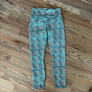 PowerHold by Fabletics Women’s Green-Checkered Athletic Leggings (Size: 4S)